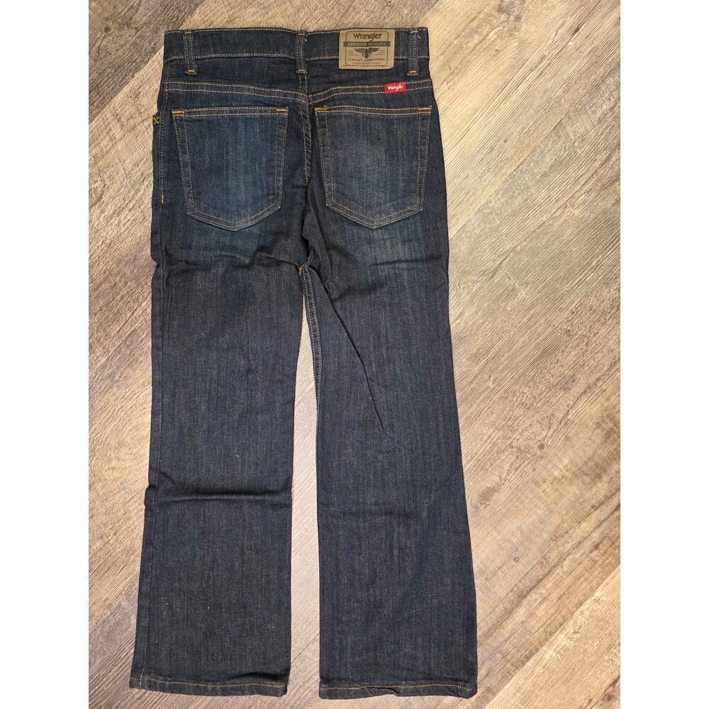 Wrangler Five Star Premium Boys Jeans 10 Reg Classic Boot Flex Dark Wash NWT - Picture 6 of 6